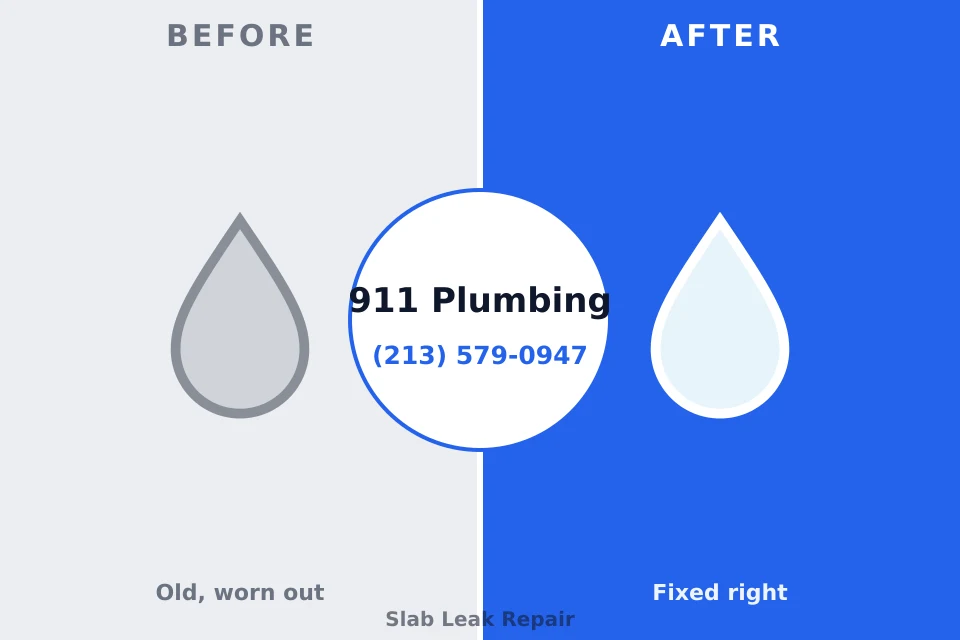 Before and after: plumbing repair Abita Springs, LA